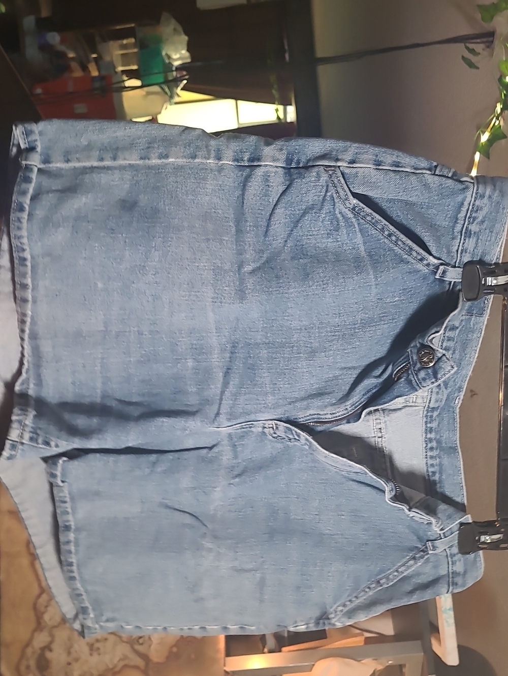 Riders by Lee Faded Blue Denim Shorts